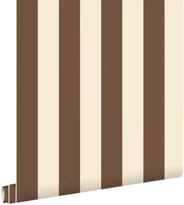 Productafbeelding van ESTAhome behang strepen bruin en beige 50 x 900 cm
