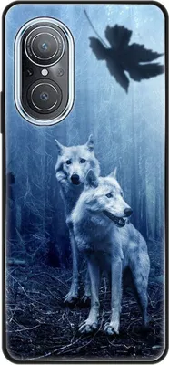 Produktbild von König Design Hülle kompatibel mit Huawei nova 9 SE Kunststoff Soft Handyhülle - Handy Case Wölfe
