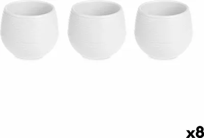 Produktbild von Ibergarden Töpfe Set ES0101221S3 Weißer Kunststoff 6,2 x 6,2 x 6,6 cm (8 Stück)