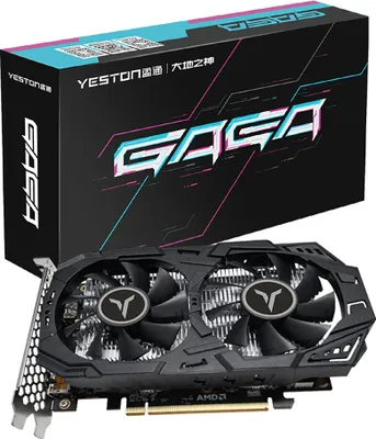 Obrázek produktu pro Yeston RX6400-4GD6 GA grafická karta 4G/64bit/GDDR6 paměť 2039-2321MHz frekvence jádra Dva ventilátory HD+DP výstupní konektory