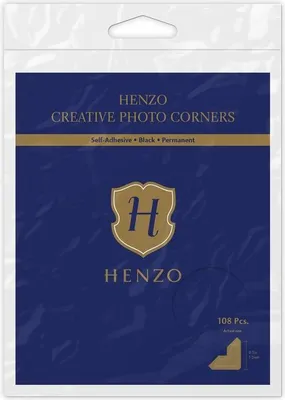 Produktbild von Henzo Creative Fotoecken Schwarz