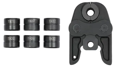 Produktbild von Pressbacken Set PEX PB - 4-in-1 Rohrpresszange TH16-20-26-32 - gehärteter Stahl - Leicht - Schwarz