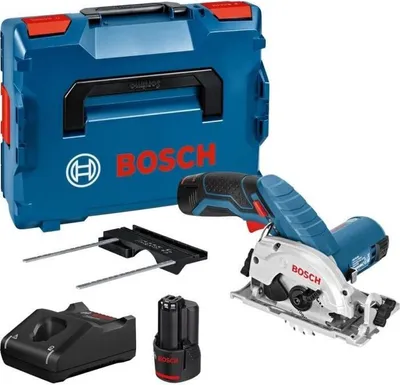 Produktbild von Bosch Professional GKS 12V-26 Akku-Kreissäge, 2 x 3,0Ah Akkus, L-Boxx, 26mm Schnitttiefe