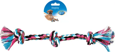 Image de Jouet pour chien Duvo+ en coton noué, avec 3 nœuds