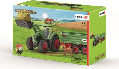 Produktbild von Schleich - Tierfiguren, Traktor mit Anhänger; 42379