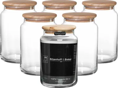 Produktbild von Ritzenhoff & Breker Varu Vorratsglas 880 ml 6er Set