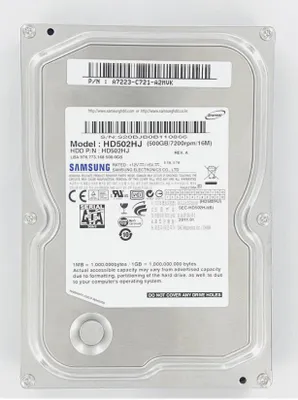 Produktbild von Samsung HD502HJ 500Gb SATA 7200rpm 3.5in HDD F3-1D-REV-02