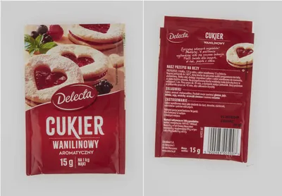 Zdjęcie produktu dla Cukier wanilinowy aromatyczny 15g Delecta