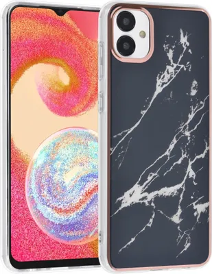 Produktbild von UNIQ Accessory Samsung Galaxy A04e TPU Back Cover - Marble Black