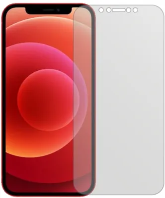 A screen protector is placed over a smartphone.