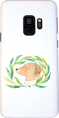 Produktbild von Mr. & Mrs. Panda Samsung Galaxy S9 Handyhülle Hund Blumen - Weiß - Geschenk, Hunde, Cover, Hundeliebe, Smartphone Hülle, Hundeglück, Ranke, Sprüche, Handy Schutzhülle