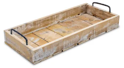 Immagine prodotto di 1.05 Vassoio con maniglie per il trasporto - 45 cm / naturale - Vassoio decorativo in look