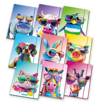 Produktbild von Mappen mit Gummiband "Tier", Giraffe, MITAMA 62730-90085