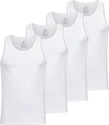 Produktbild von Burnell & Son Tank Top 3er Pack, Größe:L, 3er Pack Farben:weiß