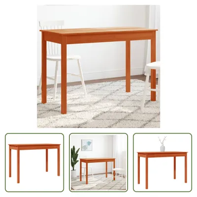 Obrázok produktu pre The Living Store jedálenský stôl vosk hnedý 110x55x75 cm z masívneho borovicového dreva