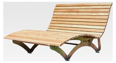 Produktbild von Waldsofa Classic aus Lärche für 2-3 Personen, Sonnenliege für den Außenbereich