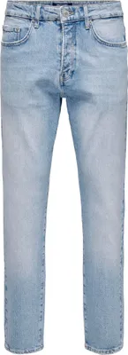 Produktbild von ONLY & SONS Regular Denim Pants mit Rissen 5-Pocket Jeans Bleached Washed Hose Größe: 29W / 34L