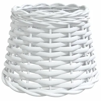 A white woven basket on a white background.