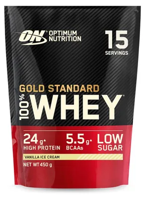 Imagen del producto de Optimum Nutrition, 100% Whey Gold Standard, 450g, sabor vainilla
