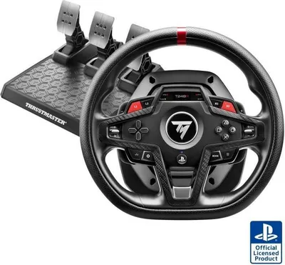 Produktbild von Lenkrad PC Thrustmaster T248R, Ergonomisch, 280 mm, Hybrid Force Feedback T-HD, 3-Pedal T3PM Pedalset, Schwarz