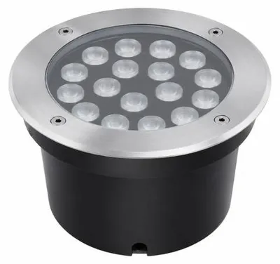 Image de Spot LED Extérieur Encastrable IP67 24V Sol 18W 45° - Blanc Chaud 2300K - 3500K
