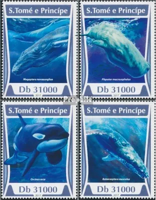 Produktbild von Briefmarken Sao Tome e Principe 2017 Mi 7249-7252 (kompl. Ausgabe) postfrisch Wale