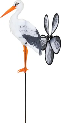 Produktbild von Windfänger HQ Spin Critter Storch 100746 Weiss 32 x 65 cm