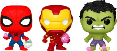Immagine prodotto di Funko Pop! Pocket POP! Marvel: Zestaw 3 Figur - Spiderman, Hulk, Iron Man