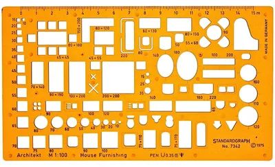 Immagine prodotto di Modello per architetto, scala 1:100 - Modello tecnico per disegni di interni
