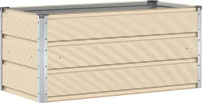 Immagine prodotto di Fioriera Avorio 100 x 50 x 45 cm Acciaio zincato