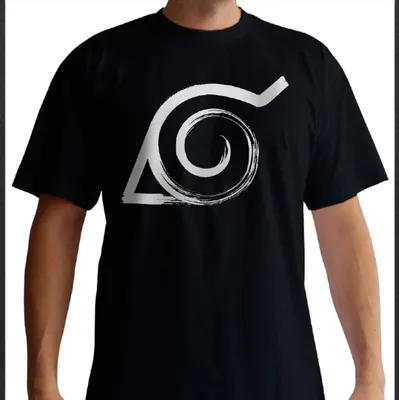 Produktbild von Naruto T-Shirt - Konoha Symbol (schwarz) S