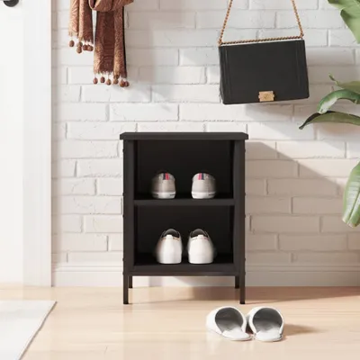 Produktbild von [Home] Schuhregal Schwarz 38x35x50 cm Holzwerkstoff , Neue Mode 2024 im häuslichen Leben