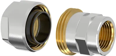 Productafbeelding van FL Zwart buisadapter PLUS, gecertificeerd volgens DVGW, voor buis 3/4 inch x schroefdraad G3/4 inch (binnen)