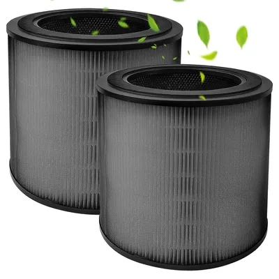 HEPA-Filter 2er-Pack kompatibel mit Philips AC0950/AC0951, schwarz