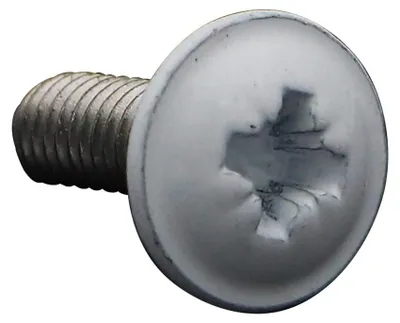Produktbild von Metallschrauben Flachrundkopfschraube Pozi M6x16 Edelstahl A2 Weißer Lack RAL9016 signalweiß