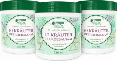 Produktbild von 3x250 ml 10 Kräuter Pferdebalsam – Hauppflege