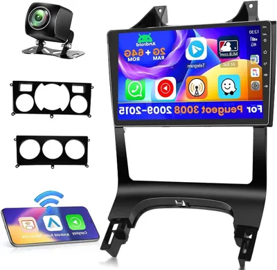 Immagine prodotto di Autoradio Android con CarPlay - Sistema multimediale - Autoradio touchscreen - Sistema di navigazione