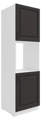 Produktbild von Küchen Backofen Hochschrank 60 cm Stilo Grau + Weiss Küchenzeile Küchenblock