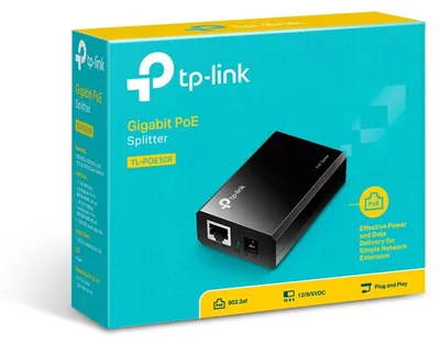 Zdjęcie produktu dla TP-Link TL-POE10R v4, Gigabit Ethernet, 10,100,1000 Mbit/s, 10/100/1000, IEEE 802.3, IEEE 802.3ab, IEEE 802.3af, IEEE 802.3u, Cat3, Cat5, Cat5e, Czarny