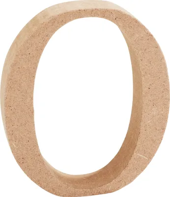 Produktbild von VBS MDF Buchstaben 8 cm hoch 1.5 cm stark ideal für Bastelprojekte Buchstabe "O"
