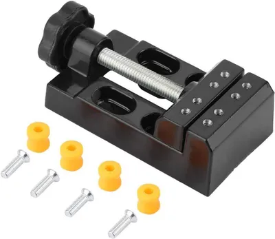 Productafbeelding van Mini Boorhouder - Handboor Vice - Hobby Werk - Verstelbaar tot 3.4mm - 12 x 6 cm - Zwart