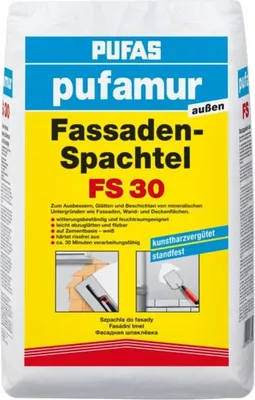 Produktbild von PUFAS pufamur außen Fassaden-Spachtel FS 30 Zementspachtelmasse25 kg