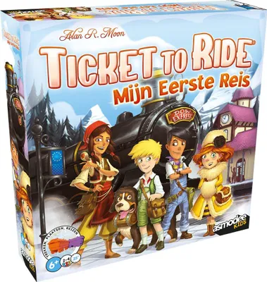 Zdjęcie produktu dla Asmodee, gra planszowa "Ticket to Ride: Moja pierwsza podróż, Europa", gra rodzinna