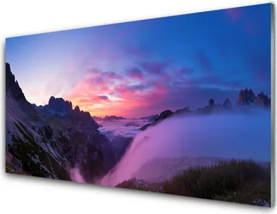 Produktbild von Acrylglasbilder 100x50 Wandbild Druck Gebirge Landschaft