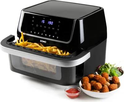 Immagine prodotto di Friggitrice ad aria nera da 10 litri e 1800 w Domo DO544FR