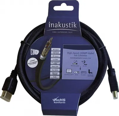 Produktbild von Inakustik 313990030 Inakustik High Speed HDMI Kabel 3m