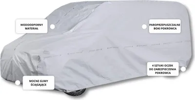 Image de Couverture de voiture VAN L 480-510 Autoplane Practic 3 couches de sangles