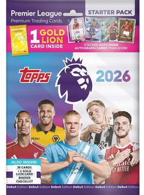 Image de Topps Premier League 2026 - Édition Début - Pack de démarrage standard (plus de 30 cartes)