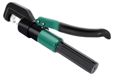 Image de Pince à sertir hydraulique, àmanuelle, force de sertissage de 60 kN, verte