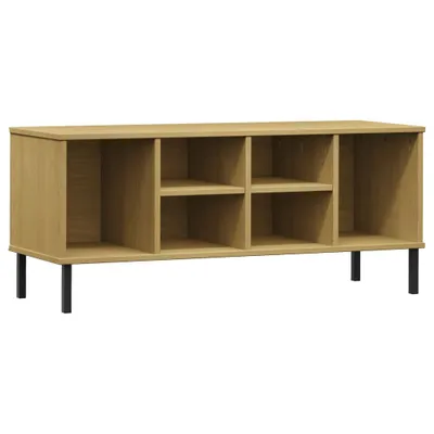 Zdjęcie produktu dla Szafka na buty OSLO, metalowe nóżki, brązowa, 106x35x45 cm